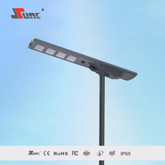 Lampe de jardin en aluminium tout-en-un pour l'extérieur, bonne qualité, énergie solaire intégrée, éclairage LED pour Parking et rue