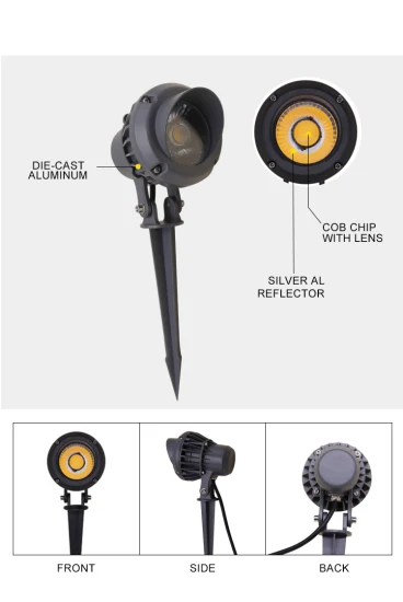 Prix ​​d'usine IP65 éclairage extérieur lumières de jardin projecteur LED arbre paysage voie cour allée Spike lumière